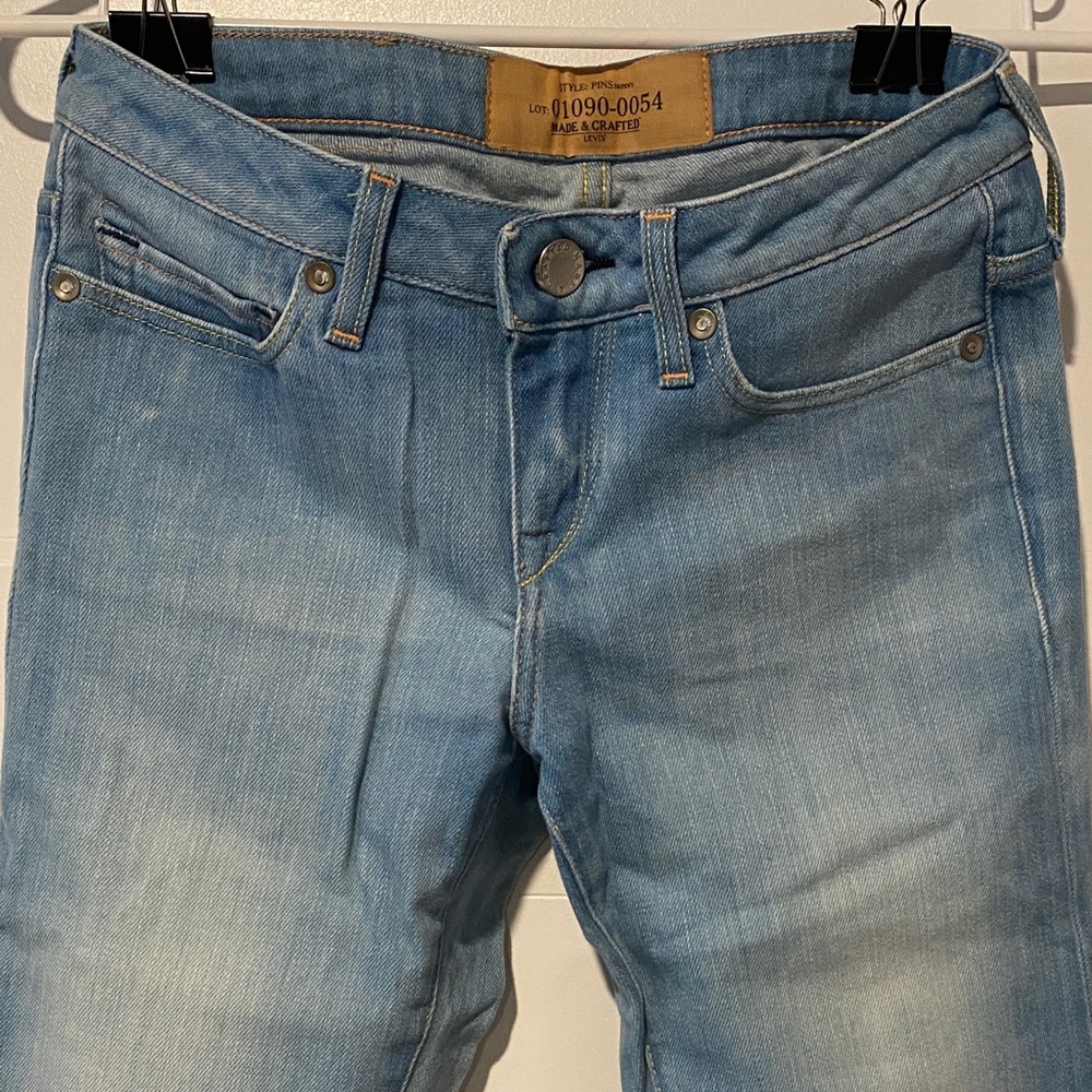 Levi’s Made & Crafted Pins Skinny Light Wash Jeans 24 - Like New